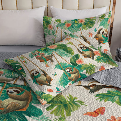 Shineful All Season Quilt 3-Piece Set Sloth Swing