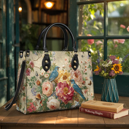 Shineful Leather Bag Bluebird Blossom