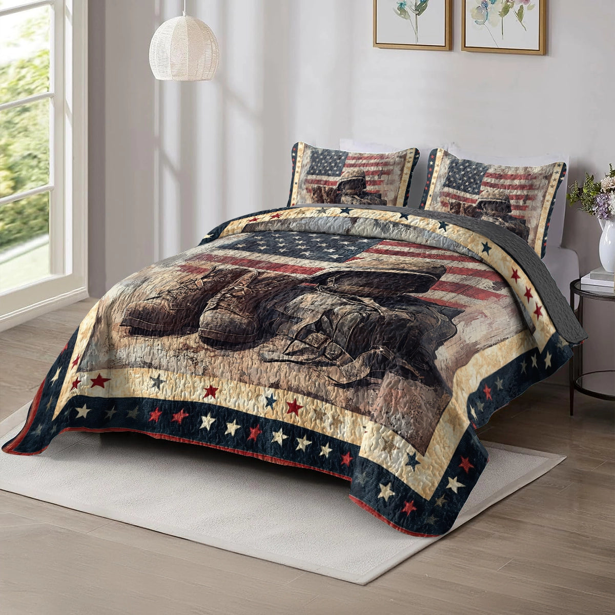 Shineful All Season Quilt 3-Piece Set - Honor & Valor