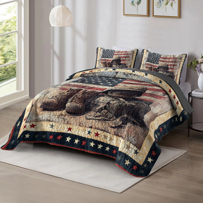 Shineful All Season Quilt 3-Piece Set - Honor & Valor