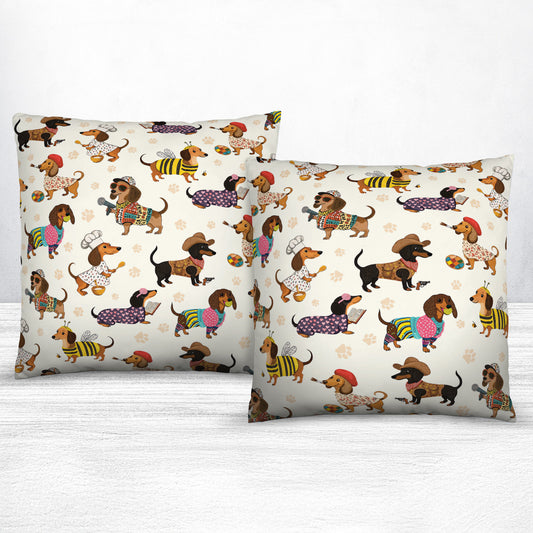 Shineful 2D Print Cushion Cover, Pillowcase, Pillows Covers Dachshund Troube