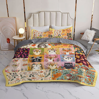 Shineful All Season Quilt 3-Piece Set Woodland Wonderland