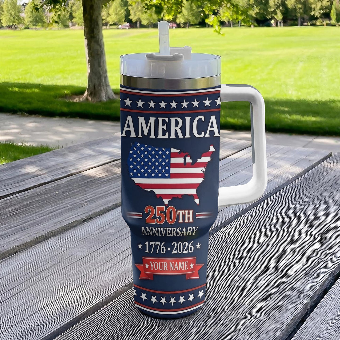 Shineful Tumbler America 1776–2026 Personalized Legacy