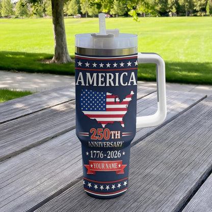 Shineful Tumbler America 1776–2026 Personalized Legacy