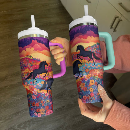 Shineful Tumbler Colorful Horses