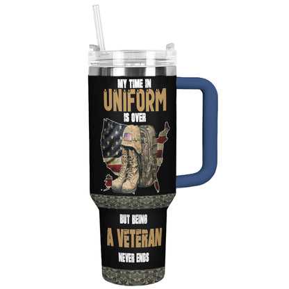Shineful Tumbler Proud Veteran