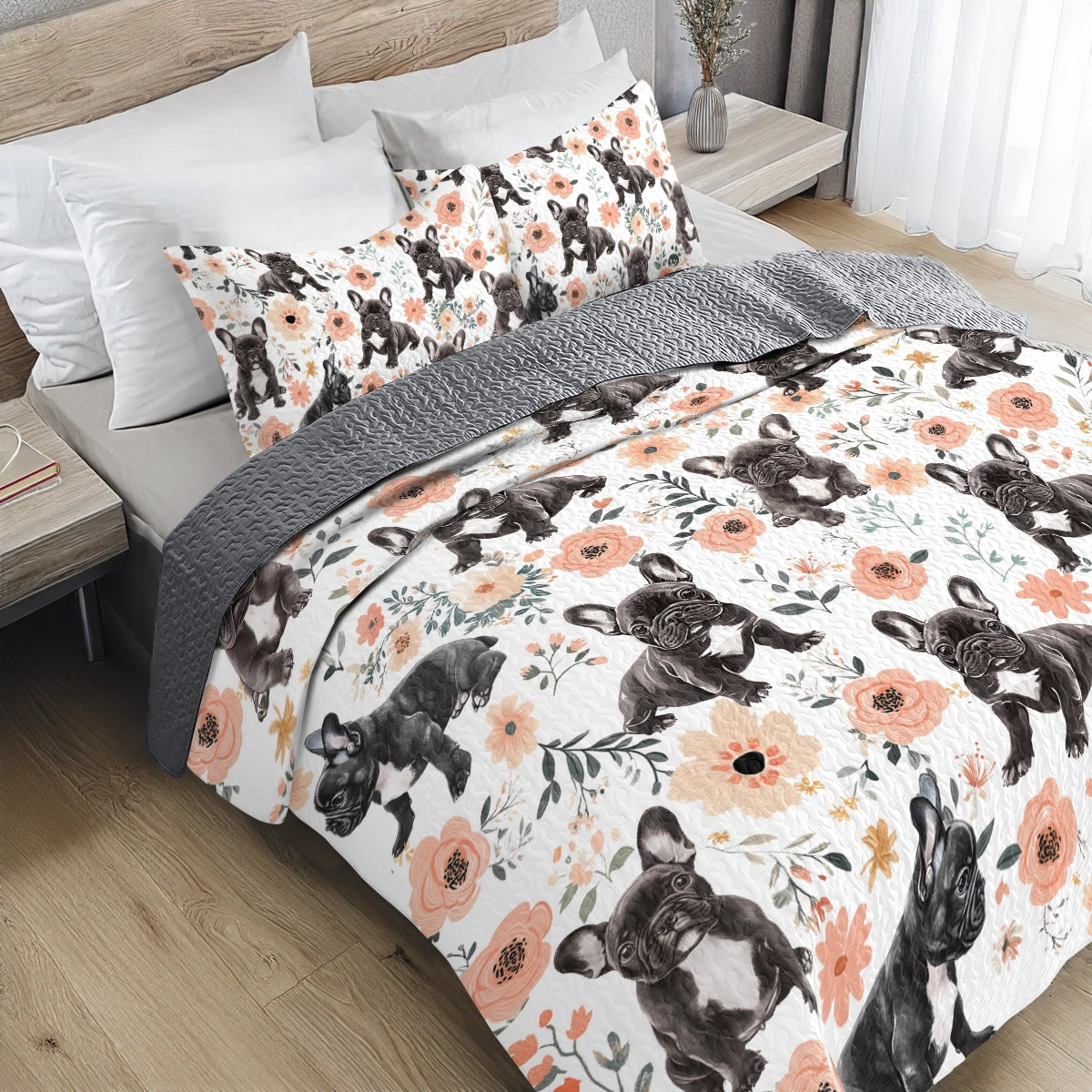 Shineful All Season Quilt 3-Piece Set Rosemary Frenchies
