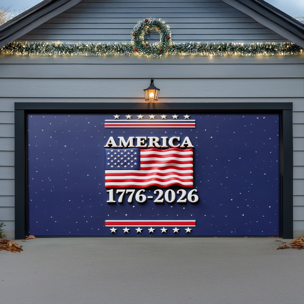 Shineful Garage Door Banner Decoration America Years of Legacy