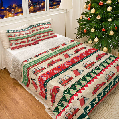Shineful All Season Quilt 3-Piece Set Camping Christmas