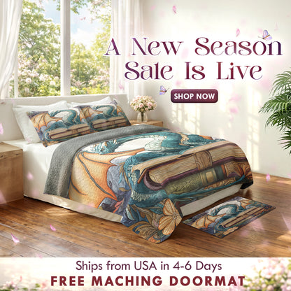 Shineful Quilt 3-Piece Set Dragon Tale