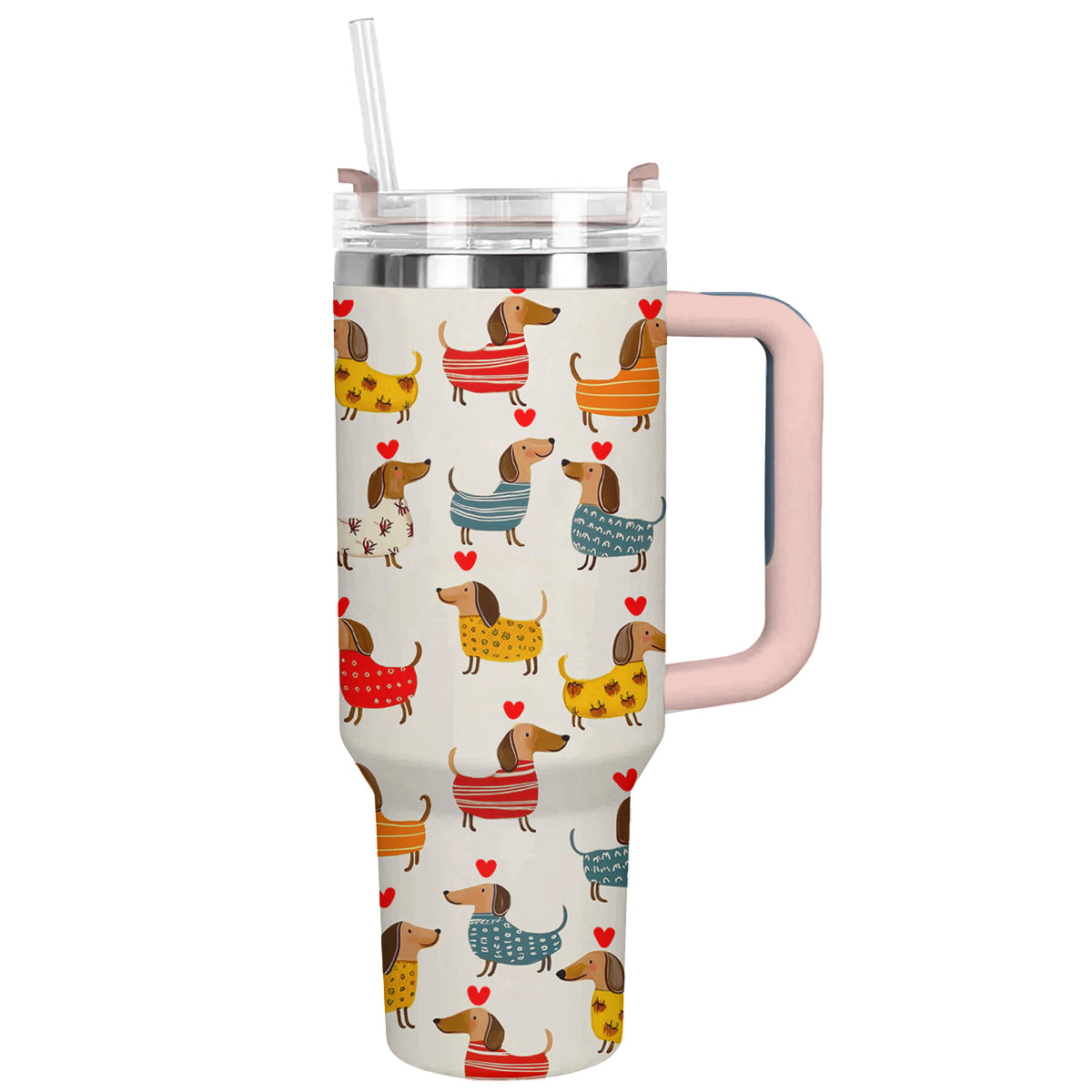 Shineful Tumbler Delight Dachshund With Heart