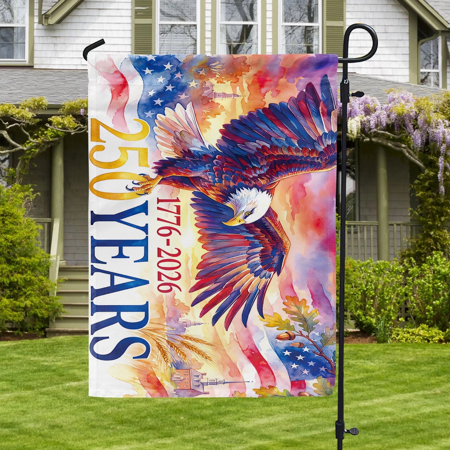Shineful Gargen Flag 12" x 18" - Freedom Still Soars