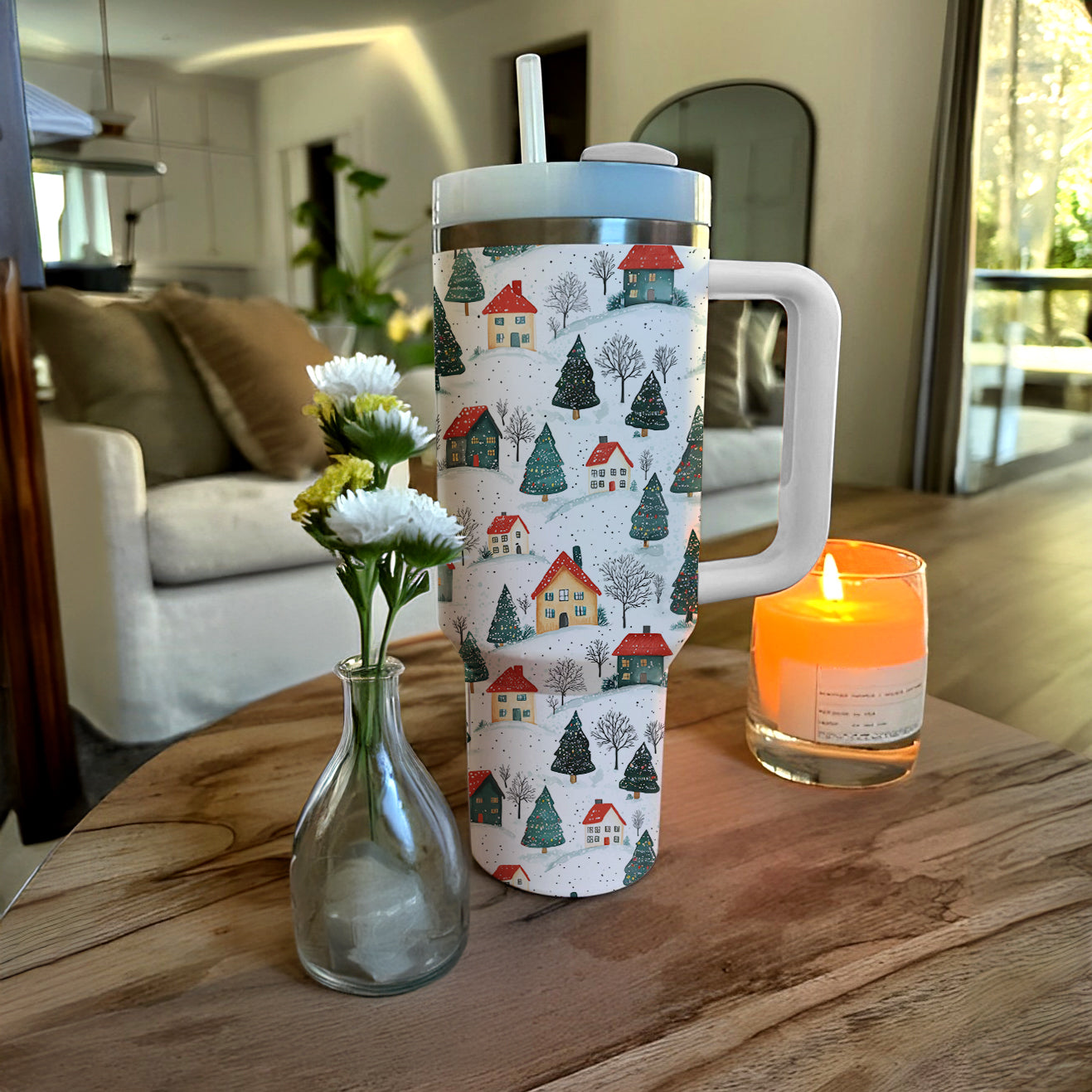 Shineful Tumbler Snowy Village