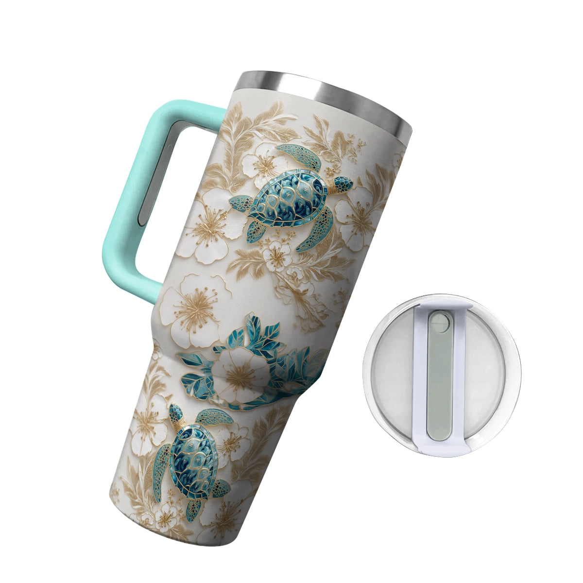 Shineful Tumbler Sea Turtle Bloom
