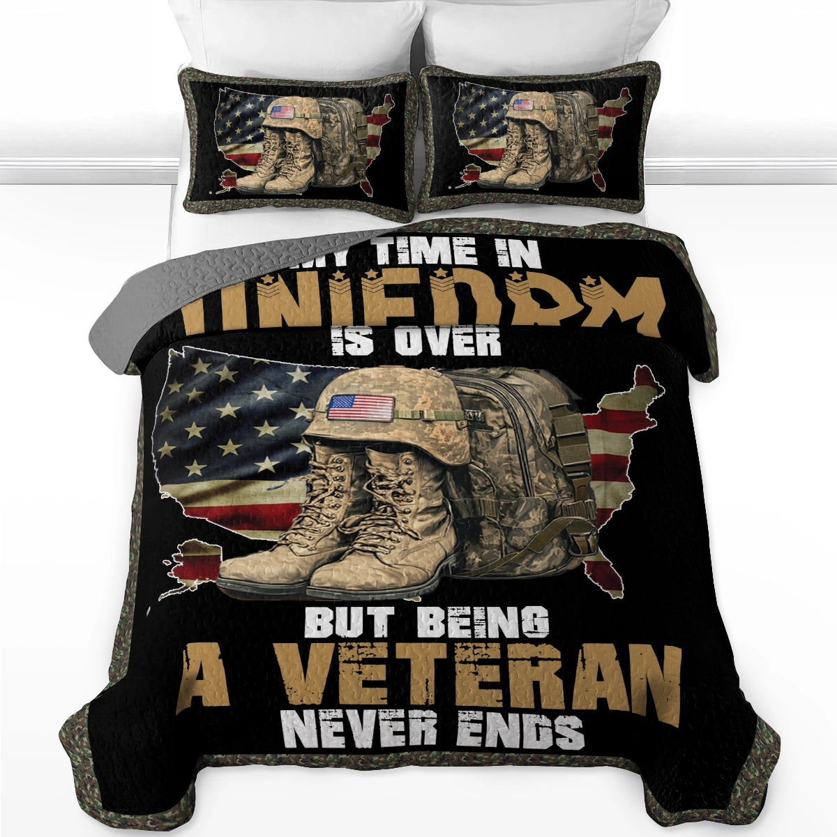 Shineful All Season Quilt 3-Piece Set - Veteran's Valor