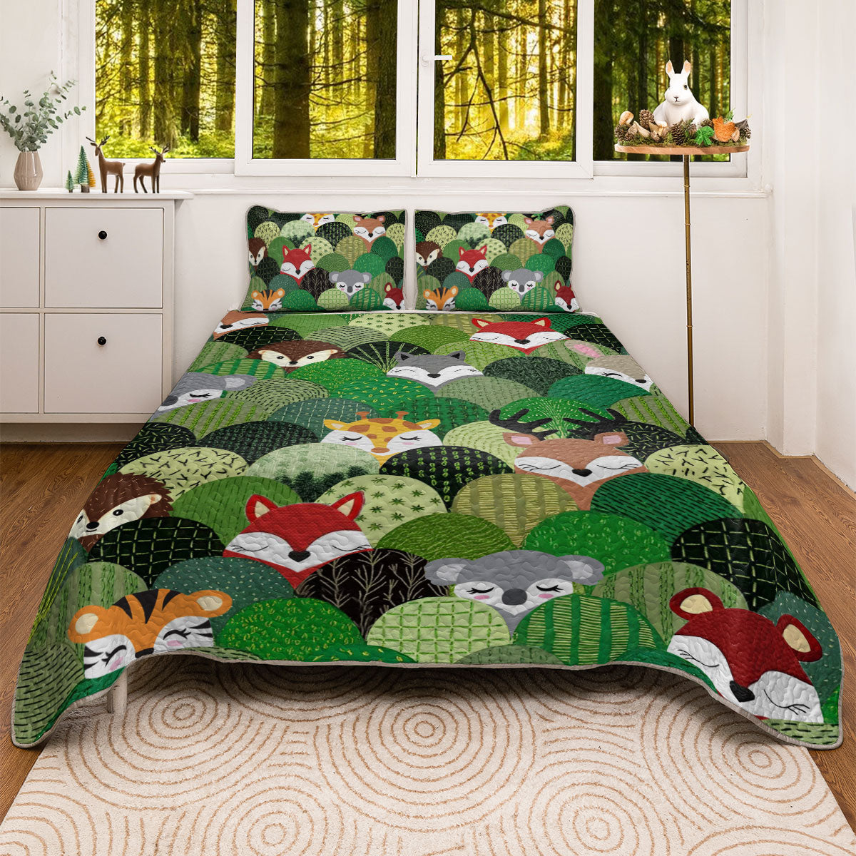 Shineful All Season Quilt 3-Piece Set Woodland Hills Hide & Seek