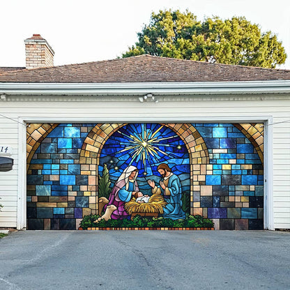 Shineful Garage Door Banner Decoration Divine Grace