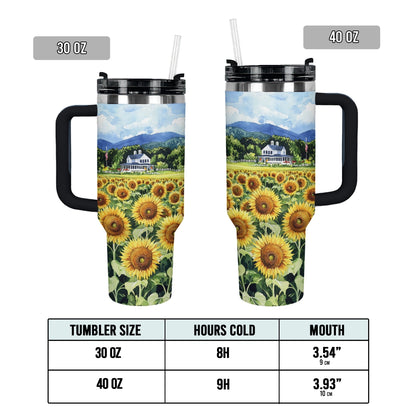 Shineful Tumbler Sunflower Farmhouse Glory