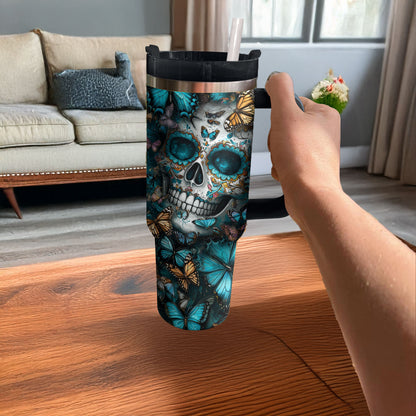 Shineful Tumbler - Mystical Butterfly Sugar Skull
