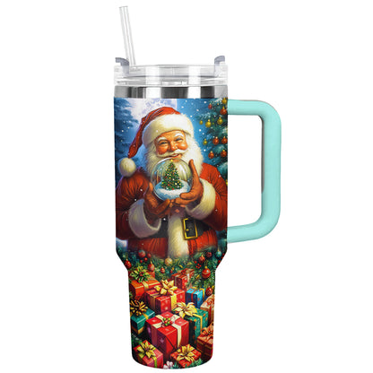 Shineful Tumbler Santa’s Magical Snow Globe Gift