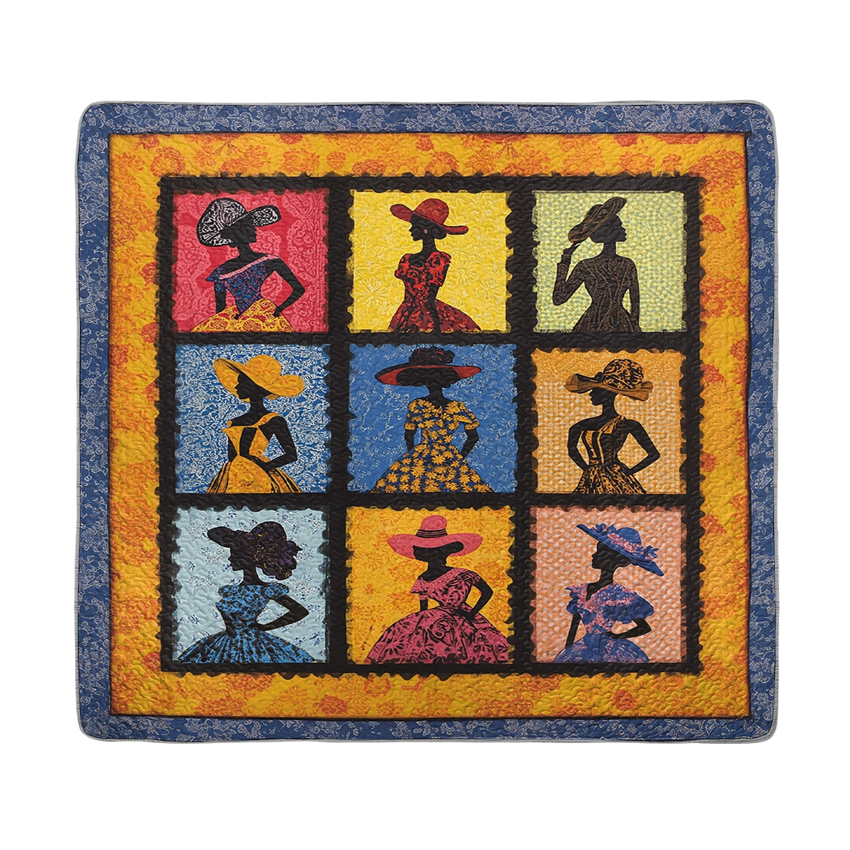Shineful All Season Quilt 3-Piece Set - Black Women Chic & Cheerful