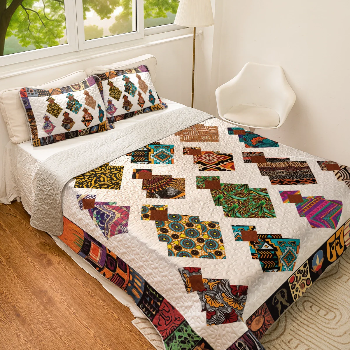 Shineful All Season Quilt 3-Piece Set Black Women Heritage