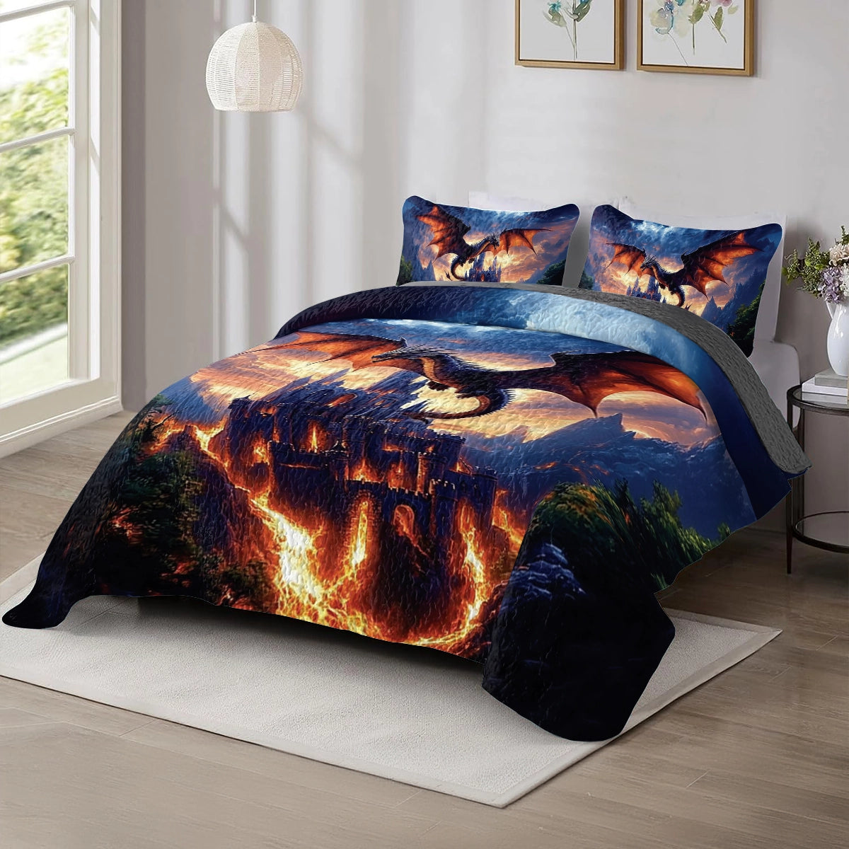 Shineful All Season Quilt 3-Piece Set - Dragon's Keep