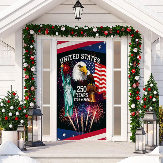 Shineful Door Cover Let Freedom Rise United States