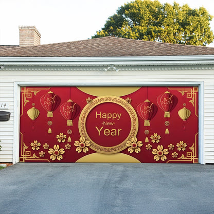 Shineful Garage Door Banner Decoration Elegant Lunar New Year