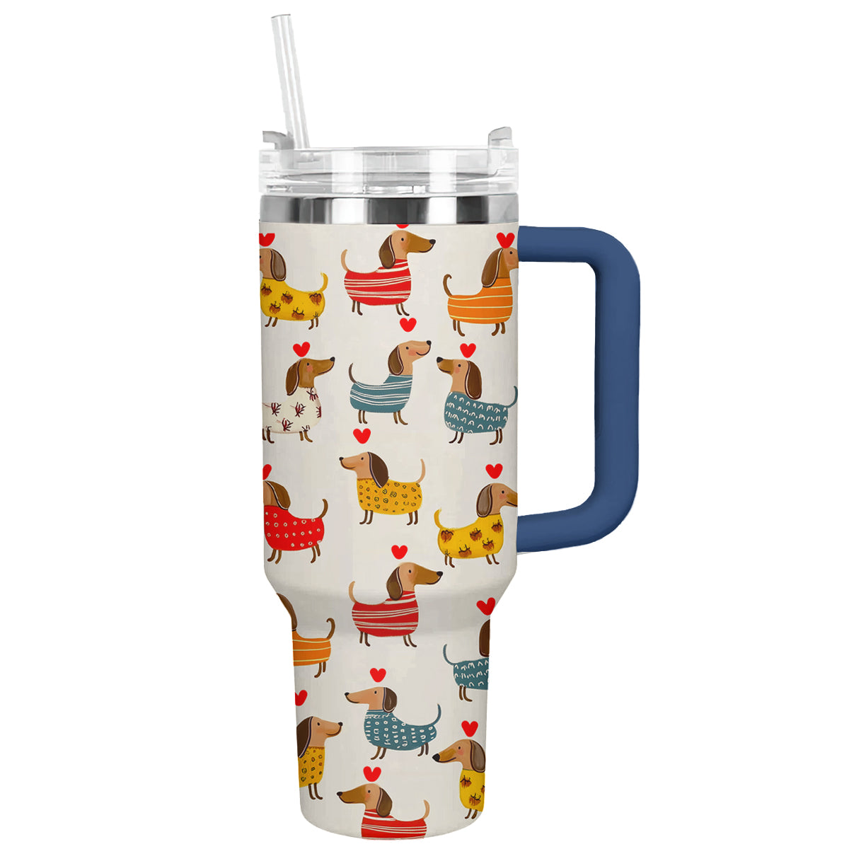 Shineful Tumbler Delight Dachshund With Heart