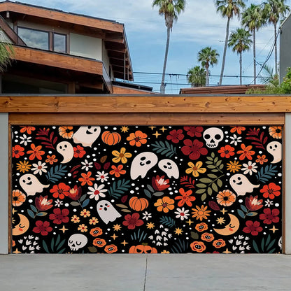 Shineful Garage Door Banner Decoration - Spooky Chic