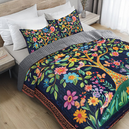 Shineful All Season Quilt 3-Piece Set Blooming Dreams