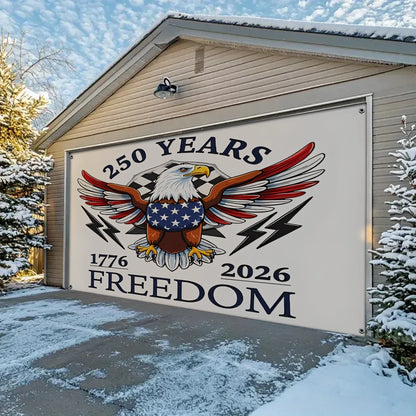 Shineful Garage Door Banner Decoration Born Free, Still Free