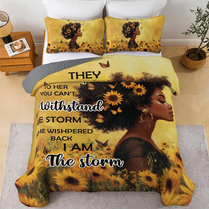 Shineful All Season Quilt 3-Piece Set - Empowered Queen
