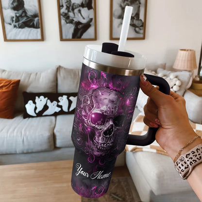 Shineful Tumbler Personalized Skull Vibes