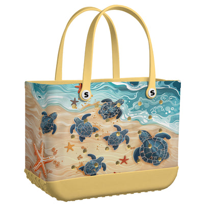Shineful Beach Bag Ocean Turtle