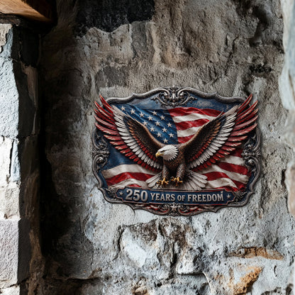 Shineful Freedom Wings Wood Sign