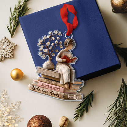 Shineful 2D Acrylic Ornament Personalized Reading Love Club