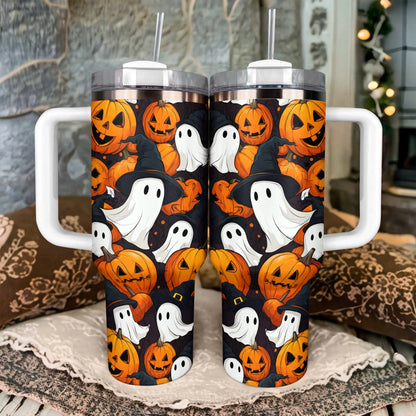 Shineful Tumbler Halloween  Pumpkin Ghosts