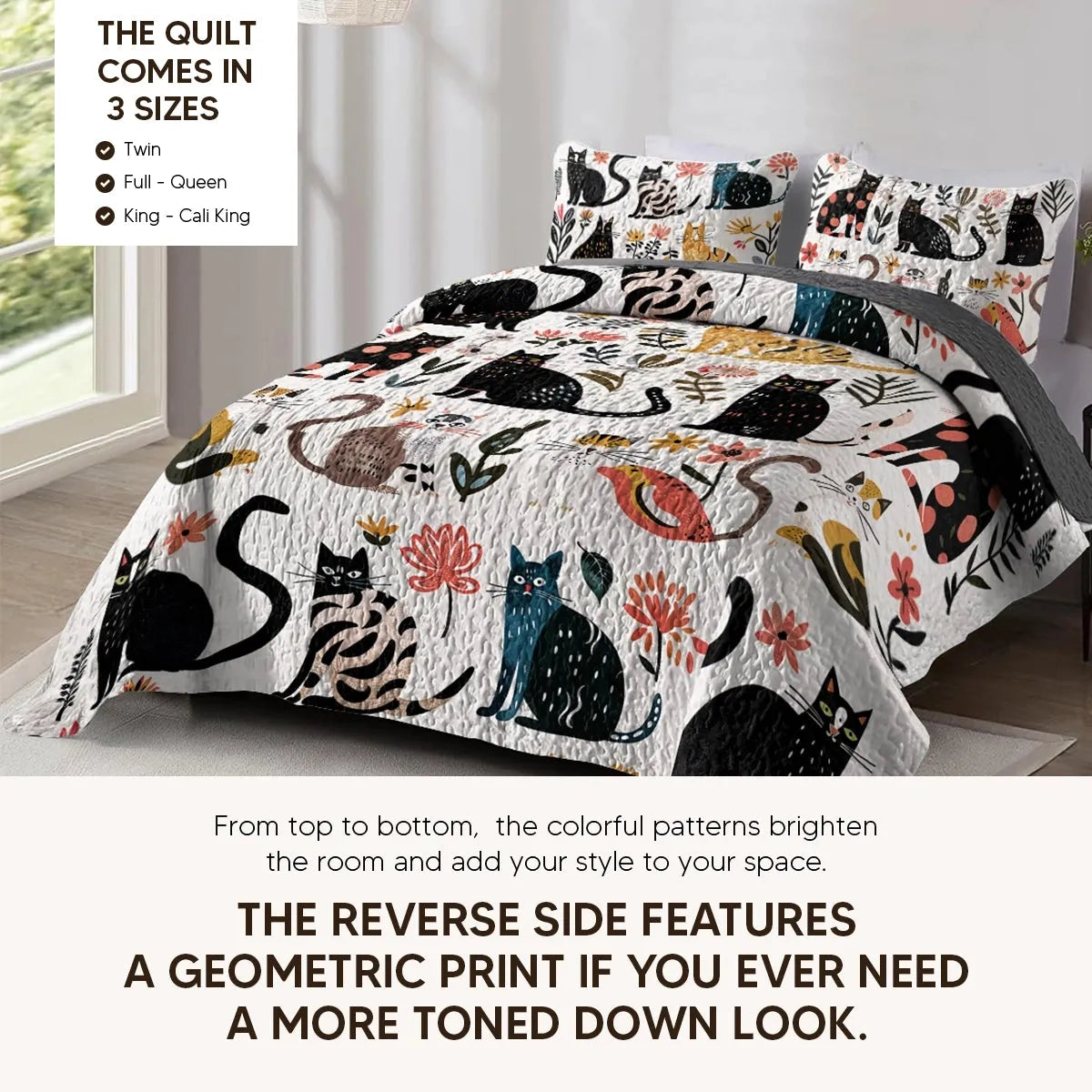 Shineful All Season Quilt 3-Piece Set Cottage Bloom Hummingbird