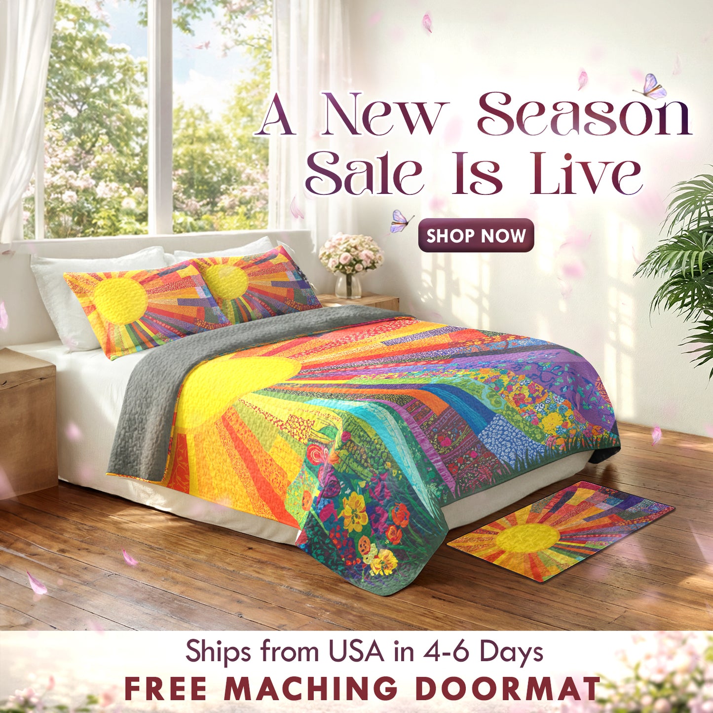 Shineful Quilt 3-Piece Set Sunshine Radiance