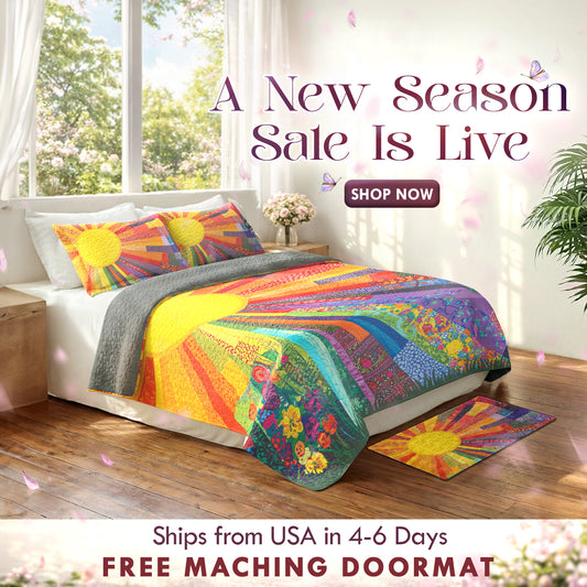 Shineful Quilt 3-Piece Set Sunshine Radiance