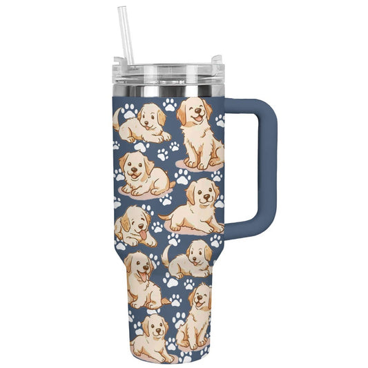 40 Oz Golden Retriever Shineful™ Tumbler Baby Golden Nl09 40Oz