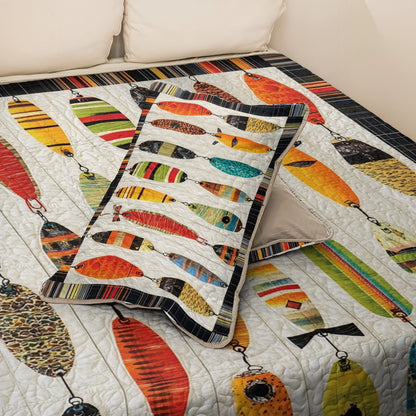 Shineful All Season Quilt 3-Piece Set Fishing Big Catch