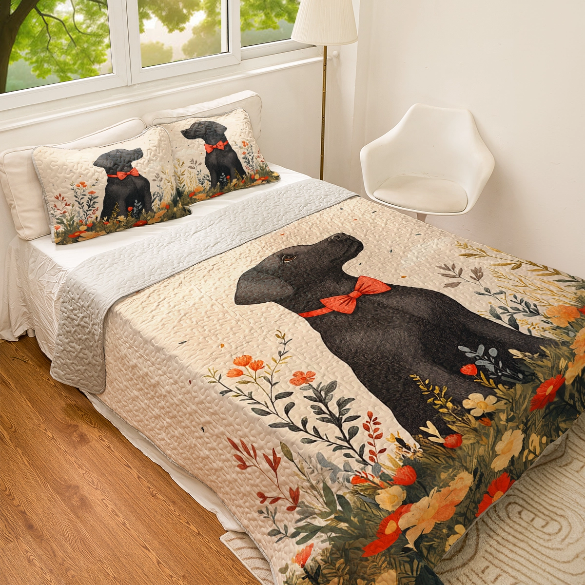 Shineful All Season Quilt 3-Piece Set - Labrador's Garden
