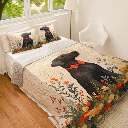 Shineful All Season Quilt 3-Piece Set - Labrador's Garden