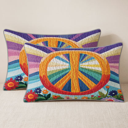 Shineful Quilt 3-Piece Set Peace Bloom