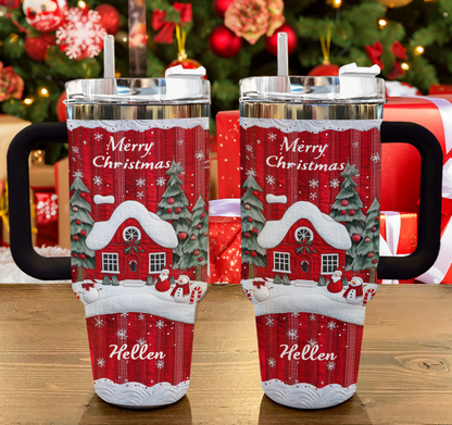 Shineful Tumbler Personalized Snowman Christmas