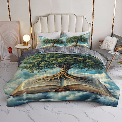 Shineful All Season Quilt 3-Piece Set Tree of Knowledge