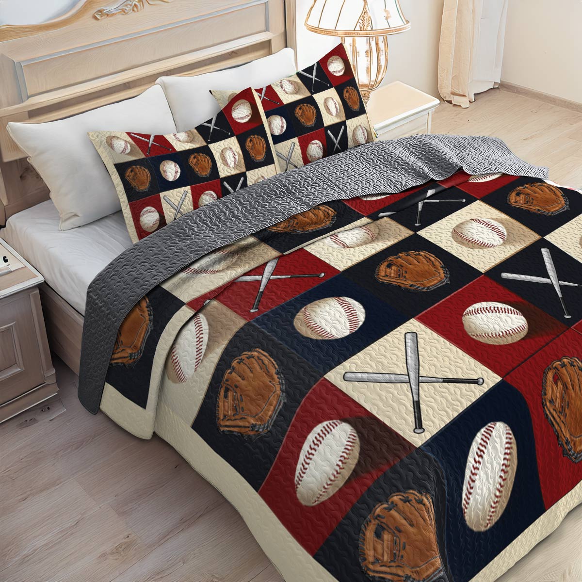 Shineful All Season Quilt 3-Piece Set Home Run